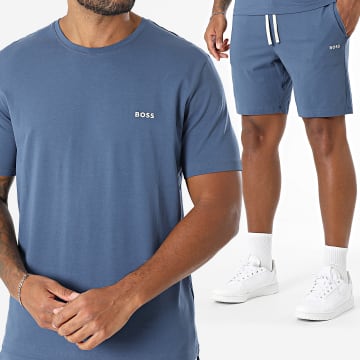 BOSS - Ensemble Tee Shirt Et Short Jogging Mix And Match 50515312 50515314 Bleu Marine