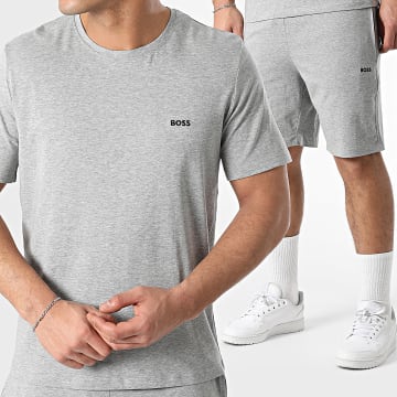 BOSS - Ensemble Tee Shirt Et Short Jogging Mix And Match 50515391 50515367 Gris Chiné