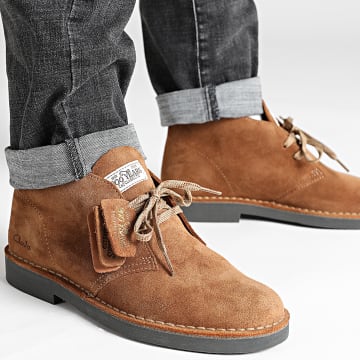 Clarks - Stivali da deserto Evo Cola in pelle scamosciata