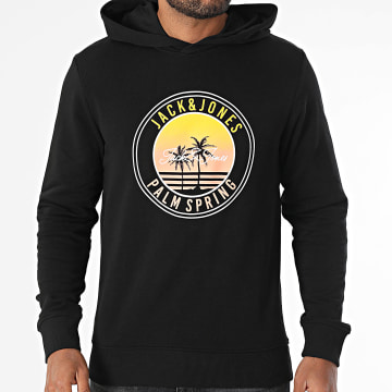 Jack And Jones - Sweat Capuche Palm Noir