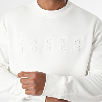 Jack And Jones - Sweat Crewneck Pacer Blanc