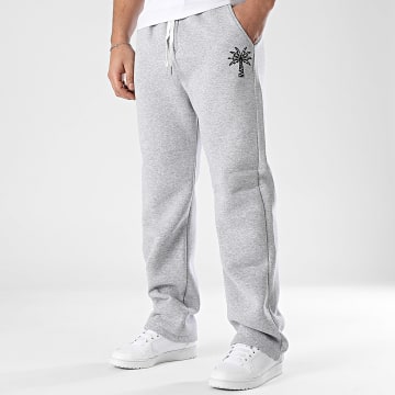 Luxury Lovers - Pantalon Jogging Large Palm LA Noir Gris