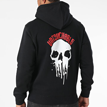 Mac Tyer - Sudadera con capucha Painted Skull Negro Blanco