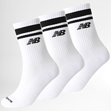 New Balance - Lote de 3 pares de calcetines LAS51243 Blanco