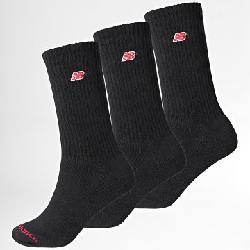 New Balance - Lote de 3 pares de calcetines LAS51263 Negro