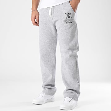 One Piece - Pantalón de chándal ancho Hybrid Gris jaspeado