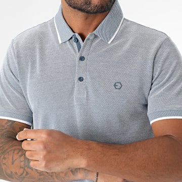 Tiffosi - Theo polo met korte mouwen 10054107 Blauw gevlekt