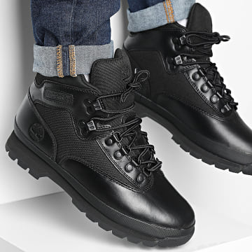 Timberland - Stivali Euro Hiker Mid Lace Up A6DYH Blackout Full Grain