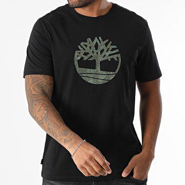 Timberland - Camo Boom Logo T-shirt A6DTS Zwart