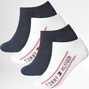 Tommy Hilfiger - Lot De 4 Paires De Chaussettes 701235880 Blanc Bleu Marine