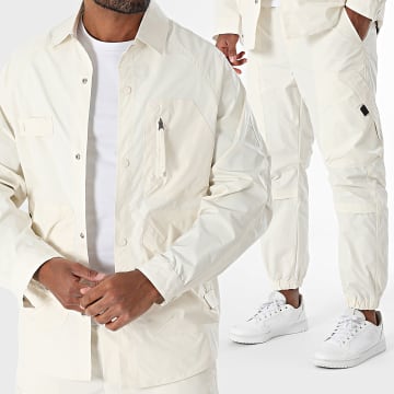 Uniplay - Ensemble Veste Et Pantalon Cargo Beige Clair