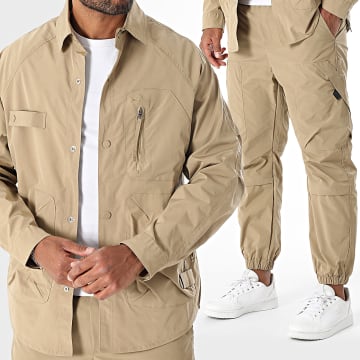 Uniplay - Conjunto de chaqueta y pantalón Camel Cargo