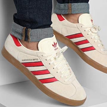 Adidas Originals - Gazelle Terras Manchester United JS3040 Cream White Muf Red Core Black Sneakers