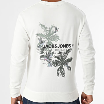 Jack And Jones - Sweat Crewneck Hawaii Blanc