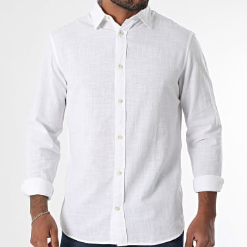 Jack And Jones - Summer Long Sleeve Shirt White