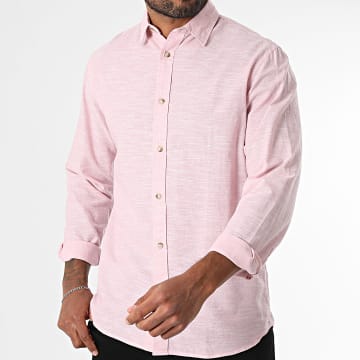 Jack And Jones - Zomerroos Shirt Met Lange Mouw