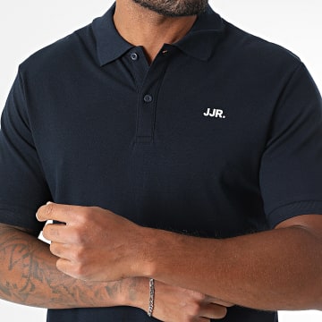 JJREBEL - Polo Manches Courtes Logo Bleu Marine