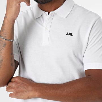 JJREBEL - Polo Manches Courtes Logo Blanc