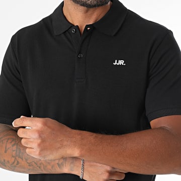 JJREBEL - Polo Manches Courtes Logo Noir