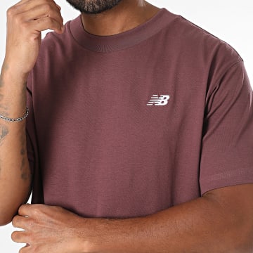 New Balance - Camiseta MT41509 Burdeos