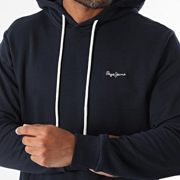 Pepe Jeans - Sweat Capuche Essential PM582839 Bleu Marine