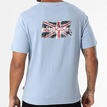 Pepe Jeans - Tee Shirt Back Clag PM509921 Bleu Clair