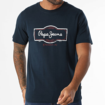 Pepe Jeans - Tee Shirt Daxton PM509786 Bleu Marine
