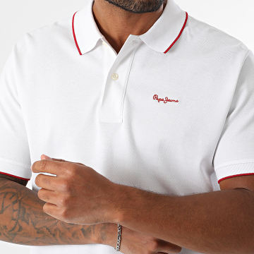 Pepe Jeans - Hans Short Sleeve Polo PM542101 White