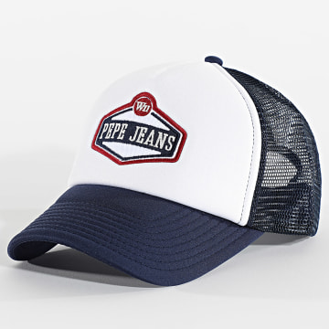 Pepe Jeans - Casquette Trucker Malton PM040568 Bleu Marine Blanc