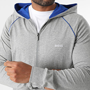 BOSS - Sudadera con capucha y cremallera Mix And Match 50515313 Heather Grey