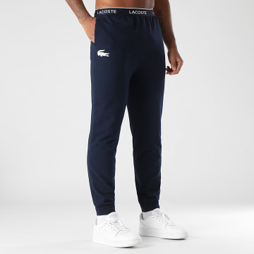 Lacoste - Pantalón de chándal con logo de cocodrilo azul marino