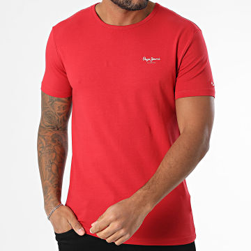 Pepe Jeans - T-Shirt Slim Original Basic PM508212 Rot