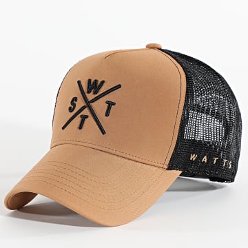 Watts - Casquette Trucker Tribe Camel Noir