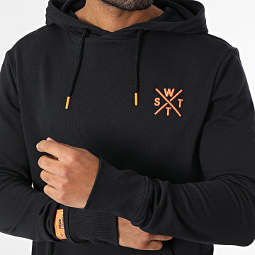 Watts - Sudadera Sprays Negro Naranja