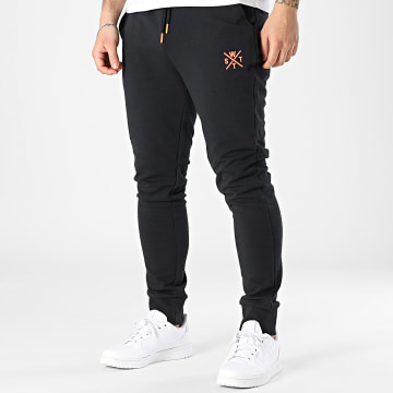 Watts - Marker Joggingbroek Zwart Oranje Fluo