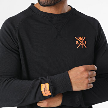 Watts - Switch Sudadera cuello redondo Negro Naranja