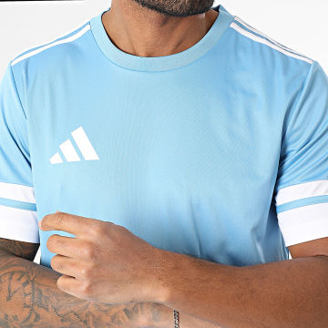 Adidas Sportswear - Tee Shirt A Bandes SQUA25 Jersey JG5828 Bleu Clair Blanc