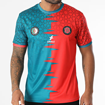 DKALI - Marokko X Algerije Voetbalshirt Rood Donkergroen
