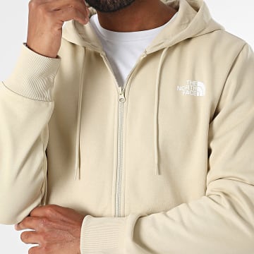 The North Face - Sudadera con capucha Simple Dome Full Zip A89FD Beige