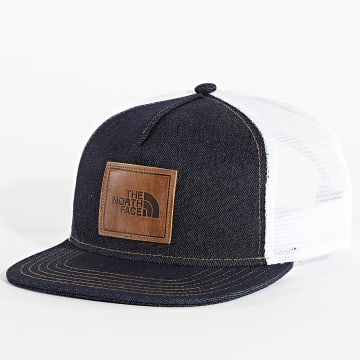 The North Face - Half Dome Trucker Cap A8BME Azul Denim Blanco