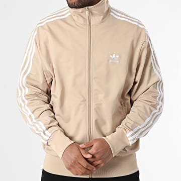 Adidas Originals - Veste Zippée A Bandes Firebird IY9888 Beige Blanc