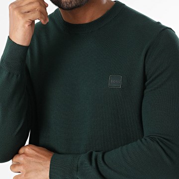 BOSS - Maglia Kanovano 50527583 Verde scuro
