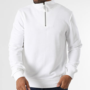 Classic Series - Sweat Col Zippé Portal 50-413 Blanc
