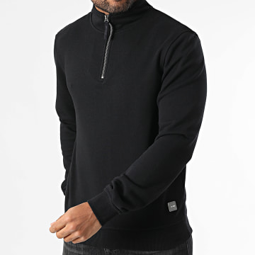Classic Series - Sweat Col Zippé Portal 50-413 Noir