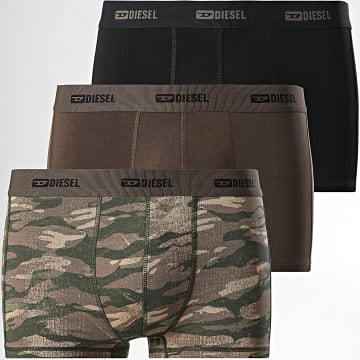 Diesel - Damien Boxer Set di 3 A17832-0IKBL Verde Khaki Beige Nero