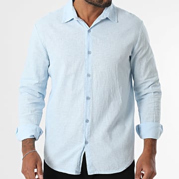 Frilivin - Camisa azul claro de manga larga