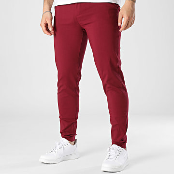Frilivin - Pantaloni chino bordeaux