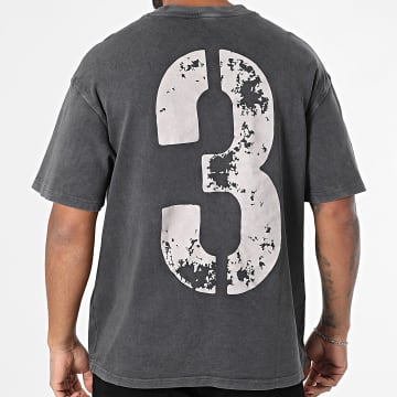 Ikao - Camiseta oversize 027 Gris antracita