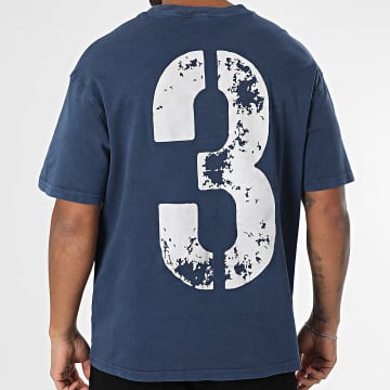 Ikao - Camiseta oversize 027 Azul marino