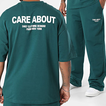 Ikao - Ensemble Tee Shirt Oversize Et Pantalon Jogging 573 Vert Foncé